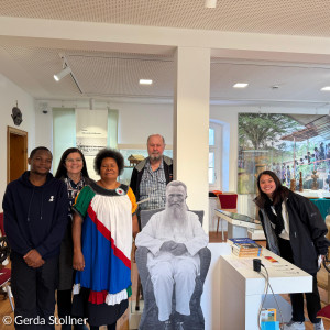 Georg Pilhofer Pfr. i. R., Gerda Stollner, Susan Fumapa, Miame Atenciana, Christoph Yako Babusa